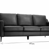 Canapé Vintage 3 Places Cuir Marron Et Bois Noir OXMO 14 Canapé Vintage 3 Places Cuir Marron Et Bois Noir OXMO -Boutique Miliboo canape vintage 3 places cuir marron et bois noir oxmo 47852 5ed8c5678755d 1200 675