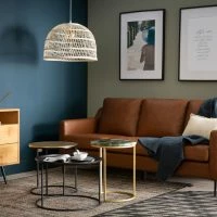 Canapé Vintage 3 Places Cuir Marron Et Bois Noir OXMO 13 Canapé Vintage 3 Places Cuir Marron Et Bois Noir OXMO -Boutique Miliboo canape vintage 3 places cuir marron et bois noir oxmo 47852 5f7dcdd6ae846 1200 675