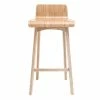 Chaise De Bar Scandinave Bois Naturel H65 Cm BALTIK