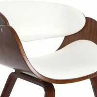 Chaise Design Blanc Et Bois Foncé Noyer BENT -Boutique Miliboo chaise design blanc et bois fonce noyer bent 42645 5be93f4db9623 1200 675