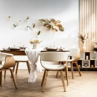 Chaise Design Blanc Et Bois Foncé Noyer BENT -Boutique Miliboo chaise design blanc et bois fonce noyer bent 42645 60812dc21b1c5 1200 675