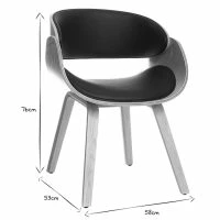 Chaise Design Noir Et Bois Clair BENT -Boutique Miliboo chaise design noir et bois clair bent 42644 62fb4cb687d75 1200 675