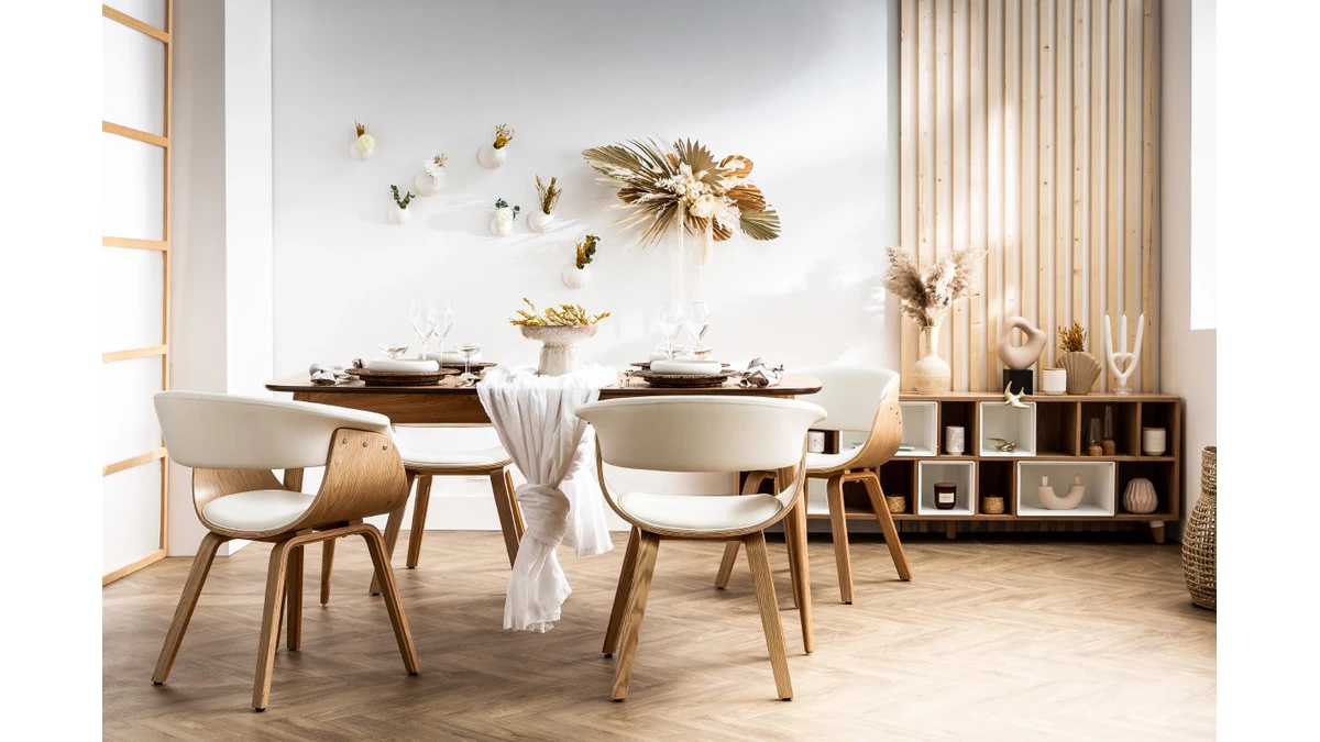 Chaise Design Noir Et Bois Foncé Noyer BENT 9 Chaise Design Noir Et Bois Foncé Noyer BENT – Image 7