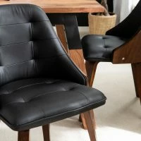 Chaise Design Noir Et Bois Foncé Noyer FLUFFY 16 Chaise Design Noir Et Bois Foncé Noyer FLUFFY -Boutique Miliboo chaise design noir et bois fonce noyer fluffy 48660 627290cda3e9f 1200 675