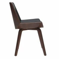 Chaise Design Noir Et Bois Foncé Noyer MELKIOR -Boutique Miliboo chaise design noir et bois fonce noyer melkior 48115 5f103045d31a3 1200 675