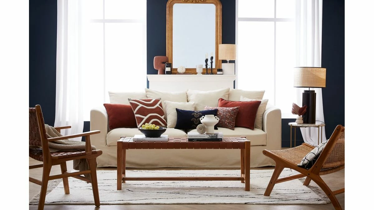 Chaise En Bois Teck Massif Et Sangles En Cuir Marron LODGE 11 Chaise En Bois Teck Massif Et Sangles En Cuir Marron LODGE – Image 9