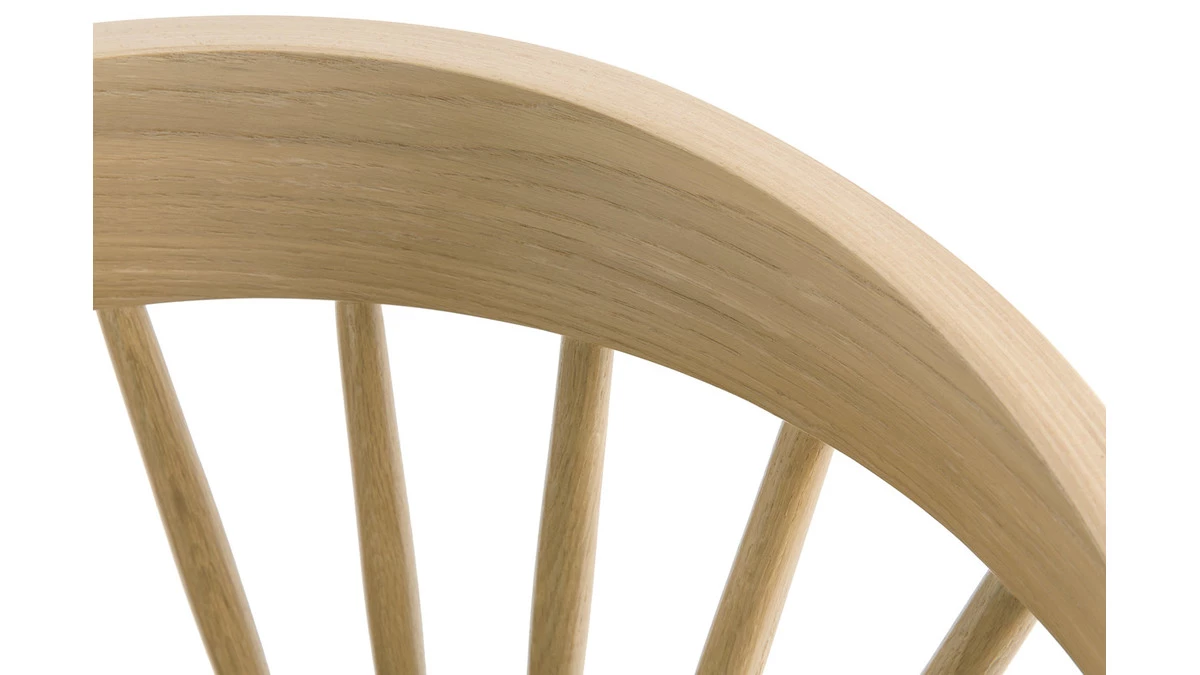 Chaises à Barreaux Bois Clair Chêne (lot De 2) DARIA 8 Chaises à Barreaux Bois Clair Chêne (lot De 2) DARIA – Image 6