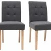 Chaises Capitonnées En Tissu Gris Foncé Et Bois Clair Massif (lot De 2) ESTER -Boutique Miliboo chaises capitonnees en tissu gris fonce et bois clair massif lot de 2 ester 42147 5cada58da8b02 1200 675