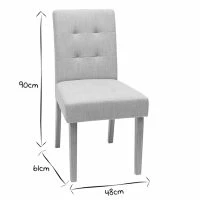 Chaises Capitonnées En Tissu Gris Foncé Et Bois Clair Massif (lot De 2) ESTER -Boutique Miliboo chaises capitonnees en tissu gris fonce et bois clair massif lot de 2 ester 42147 612cce1b29794 1200 675