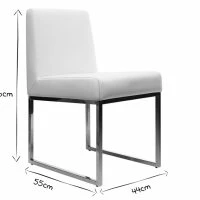 Chaises Design Blanc Et Acier Chromé (lot De 2) JUNIA 18 Chaises Design Blanc Et Acier Chromé (lot De 2) JUNIA -Boutique Miliboo chaises design blanc et acier chrome lot de 2 junia 23544 6102729278a40 1200 675