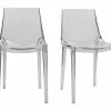 Chaises Design Empilables Transparentes Intérieur Et Extérieur (lot De 2) YZEL