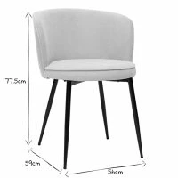 Chaises Design En Tissu Effet Velours Beige Et Métal Noir (lot De 2) SERIF -Boutique Miliboo chaises design en tissu effet velours beige et metal noir lot de 2 serif 51176 627cb68e12683 1200 675