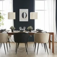 Chaises Design En Tissu Effet Velours Beige Et Métal Noir (lot De 2) SERIF -Boutique Miliboo chaises design en tissu effet velours beige et metal noir lot de 2 serif 51176 63453c0b8df8e 1200 675