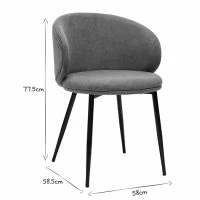 Chaises Design En Tissu Effet Velours Gris Et Métal Noir (lot De 2) ROSALIE -Boutique Miliboo chaises design en tissu effet velours gris et metal noir lot de 2 rosalie 52663 63b83f4a5b9ba 1200 675