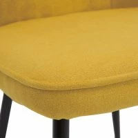 Chaises Design En Tissu Effet Velours Jaune Moutarde Et Métal Noir (lot De 2) FANETTE -Boutique Miliboo chaises design en tissu effet velours jaune moutarde et metal noir lot de 2 fanette 52684 63ff399ad5442 1200 675