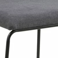 Chaises Design En Tissu Gris Et Métal Noir (lot De 2) FLORE -Boutique Miliboo chaises design en tissu gris et metal noir lot de 2 flore 49335 5fd24ced3274e 1200 675