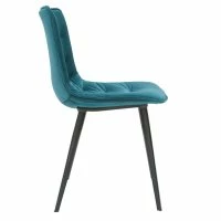 Chaises Design En Tissu Velours Bleu Pétrole Et Métal Noir (lot De 2) PARKER -Boutique Miliboo chaises design en tissu velours bleu petrole et metal noir lot de 2 parker 47832 5f083780eeb1c 1200 675