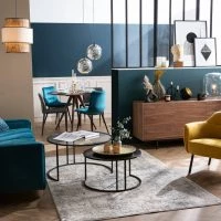 Chaises Design En Tissu Velours Bleu Pétrole Et Métal Noir (lot De 2) PARKER -Boutique Miliboo chaises design en tissu velours bleu petrole et metal noir lot de 2 parker 47832 604b836c72e1e 1200 675