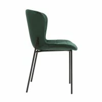 Chaises Design En Tissu Velours Vert Foncé Et Métal Noir (lot De 2) SAIGA -Boutique Miliboo chaises design en tissu velours vert fonce et metal noir lot de 2 saiga 52682 63185f54c00df 1200 675