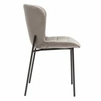 Chaises Design En Velours Taupe Et Métal Noir (lot De 2) SAIGA 12 Chaises Design En Velours Taupe Et Métal Noir (lot De 2) SAIGA -Boutique Miliboo chaises design en velours taupe et metal noir lot de 2 saiga 52680 63bfc420acb81 1200 675