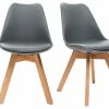 Chaises Design Grises Avec Pieds Bois Clair Massif (lot De 2) PAULINE -Boutique Miliboo chaises design grises avec pieds bois clair massif lot de 2 pauline 31194 5bb763b05bb6f 1200 675