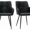 Chaises Design Matelassées Noires Et Métal Noir (lot De 2) MONTERO -Boutique Miliboo chaises design matelassees noires et metal noir lot de 2 montero 52268 62c6b8c9899d9 1200 675