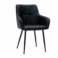 Chaises Design Matelassées Noires Et Métal Noir (lot De 2) MONTERO -Boutique Miliboo chaises design matelassees noires et metal noir lot de 2 montero 52268 62c6b8f74190a 1200 675