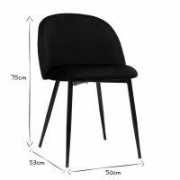 Chaises Design Noires En Tissu Velours Et Métal (lot De 2) CELESTE 17 Chaises Design Noires En Tissu Velours Et Métal (lot De 2) CELESTE -Boutique Miliboo chaises design noires en tissu velours et metal lot de 2 celeste 51893 62bdaa69cb320 1200 675
