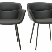 Chaises Design Noires (lot De 2) NERO