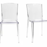 Chaises Design Transparentes Empilables (lot De 2) ISLAND
