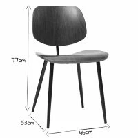 Chaises En Bois Foncé Noyer Et Métal Noir (lot De 2) TOBIAS -Boutique Miliboo chaises en bois fonce noyer et metal noir lot de 2 tobias 49313 60ba304b20571 1200 675