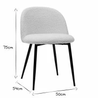 Chaises En Tissu Effet Laine Bouclée écru Et Métal Noir (lot De 2) CELESTE 20 Chaises En Tissu Effet Laine Bouclée écru Et Métal Noir (lot De 2) CELESTE -Boutique Miliboo chaises en tissu effet laine bouclee ecru et metal noir lot de 2 celeste 51894 62bdbb7295576 1200 675