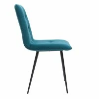Chaises En Tissu Velours Gaufré Bleu Pétrole Et Métal Noir (lot De 2) ESCAPE -Boutique Miliboo chaises en tissu velours gaufre bleu petrole et metal noir lot de 2 escape 50384 6166f45dde62d 1200 675