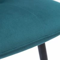 Chaises En Tissu Velours Gaufré Bleu Pétrole Et Métal Noir (lot De 2) ESCAPE -Boutique Miliboo chaises en tissu velours gaufre bleu petrole et metal noir lot de 2 escape 50384 619e5bc69e499 1200 675