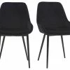 Chaises En Tissu Velours Noir Et Métal Noir (lot De 2) HOLO -Boutique Miliboo chaises en tissu velours noir et metal noir lot de 2 holo 48311 5f34eff38347f 1200 675
