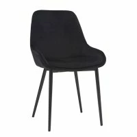 Chaises En Tissu Velours Noir Et Métal Noir (lot De 2) HOLO -Boutique Miliboo chaises en tissu velours noir et metal noir lot de 2 holo 48311 5f34eff95a868 1200 675