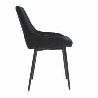Chaises En Tissu Velours Noir Et Métal Noir (lot De 2) HOLO -Boutique Miliboo chaises en tissu velours noir et metal noir lot de 2 holo 48311 5f34effb4efff 1200 675