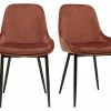Chaises En Tissu Velours Rouge Tomette Et Métal Noir (lot De 2) HOLO -Boutique Miliboo chaises en tissu velours rouge tomette et metal noir lot de 2 holo 51845 6290acece2a65 1200 675