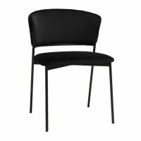 Chaises Noires En Tissu Velours Et Métal (lot De 2) FELIZ -Boutique Miliboo chaises noires en tissu velours et metal lot de 2 feliz 50844 61dc1f43ef9aa 1200 675