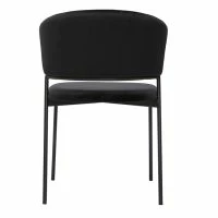 Chaises Noires En Tissu Velours Et Métal (lot De 2) FELIZ -Boutique Miliboo chaises noires en tissu velours et metal lot de 2 feliz 50844 61dc1f49839b8 1200 675