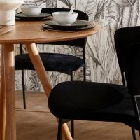 Chaises Noires En Tissu Velours Et Métal (lot De 2) FELIZ -Boutique Miliboo chaises noires en tissu velours et metal lot de 2 feliz 50844 62d9728d41122 1200 675