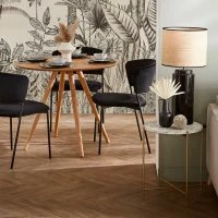 Chaises Noires En Tissu Velours Et Métal (lot De 2) FELIZ -Boutique Miliboo chaises noires en tissu velours et metal lot de 2 feliz 50844 633fea041e6f0 1200 675