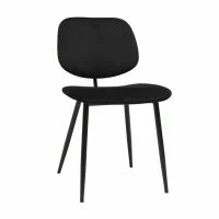 Chaises Noires En Tissu Velours Et Métal (lot De 2) TOBIAS -Boutique Miliboo chaises noires en tissu velours et metal lot de 2 tobias 52071 62963518d3181 1200 675