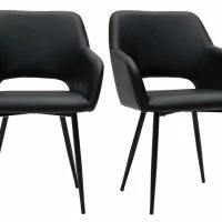 Chaises Noires (lot De 2) LAURETTE