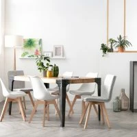 Chaises Scandinaves Blanc Et Bois Clair Massif (lot De 4) PAULINE -Boutique Miliboo chaises scandinaves blanc et bois clair massif lot de 4 pauline 32452 5e569e5e6b738 1200 675