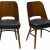 Chaises Vintage Bois Foncé Et Assises Noires (lot De 2) EDITO -Boutique Miliboo chaises vintage bois fonce et assises noires lot de 2 edito 52639 6388906229a43 1200 675