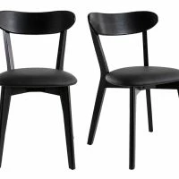 Chaises Vintage Noires (lot De 2) DOVE