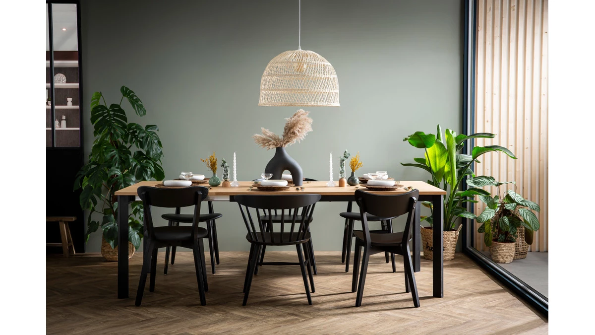 Chaises Vintage Noires (lot De 2) DOVE 9 Chaises Vintage Noires (lot De 2) DOVE – Image 7