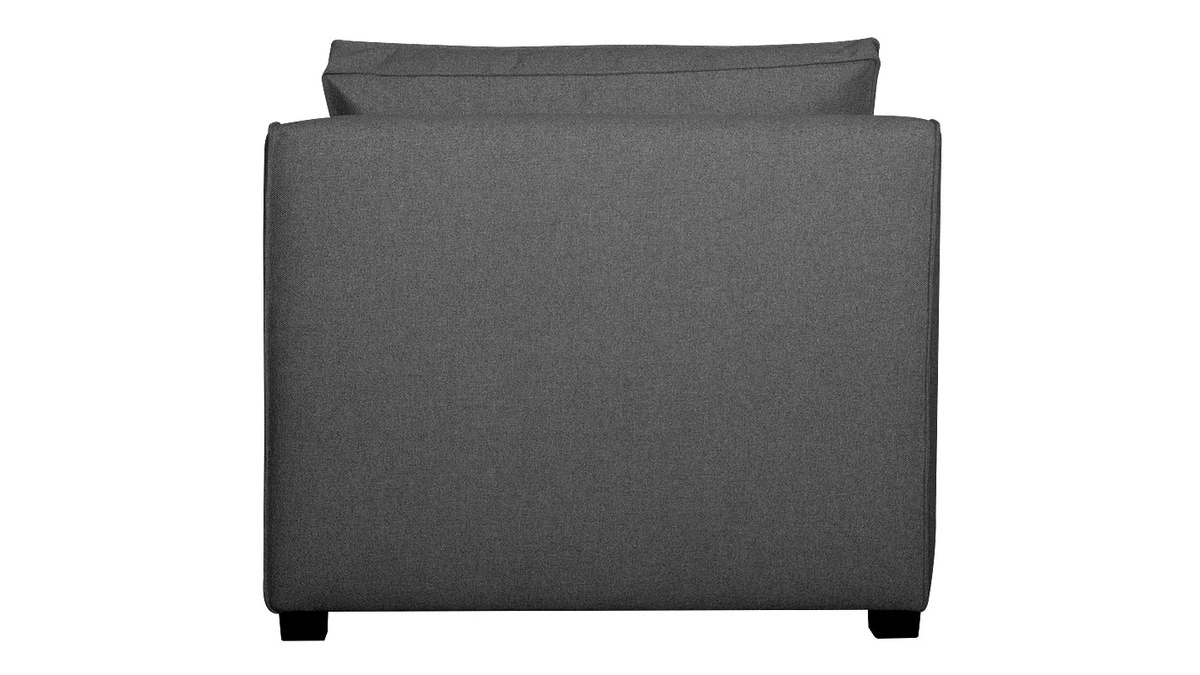 Chauffeuse 1 Place Design En Tissu Gris Anthracite PLURIEL 6 Chauffeuse 1 Place Design En Tissu Gris Anthracite PLURIEL – Image 4