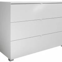Commode Design Blanche 3 Tiroirs L104 Cm LALY